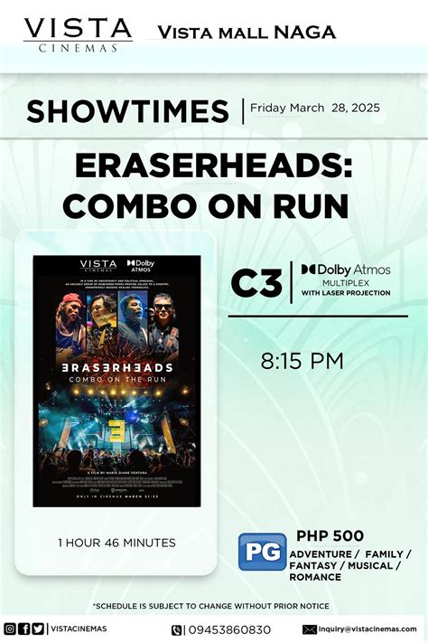 Vista Mall Naga Movie Schedule .
